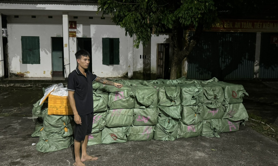 Bắt giữ đối tượng vận chuyển trái phép hơn 3.100 kg nầm lợn đông lạnh không rõ nguồn gốc