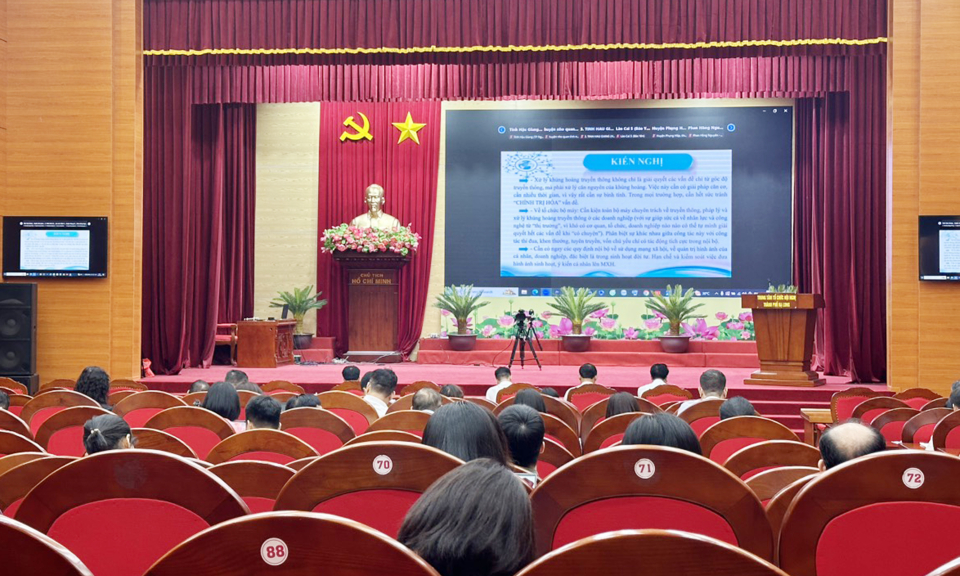  Hội nghị trực tuyến toàn quốc tập huấn kỹ năng phổ biến, giáo dục pháp luật 