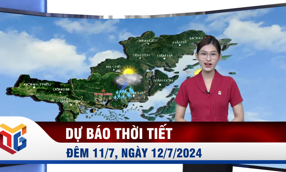 Dự báo thời tiết đêm 11, ngày 12/7/2024