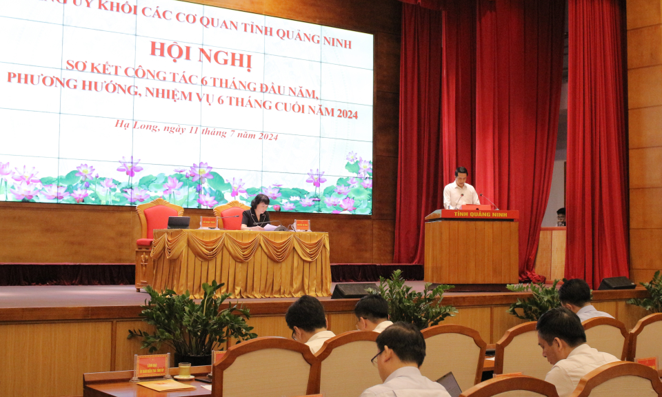 Đảng ủy Khối các cơ quan tỉnh sơ kết công tác 6 tháng đầu năm