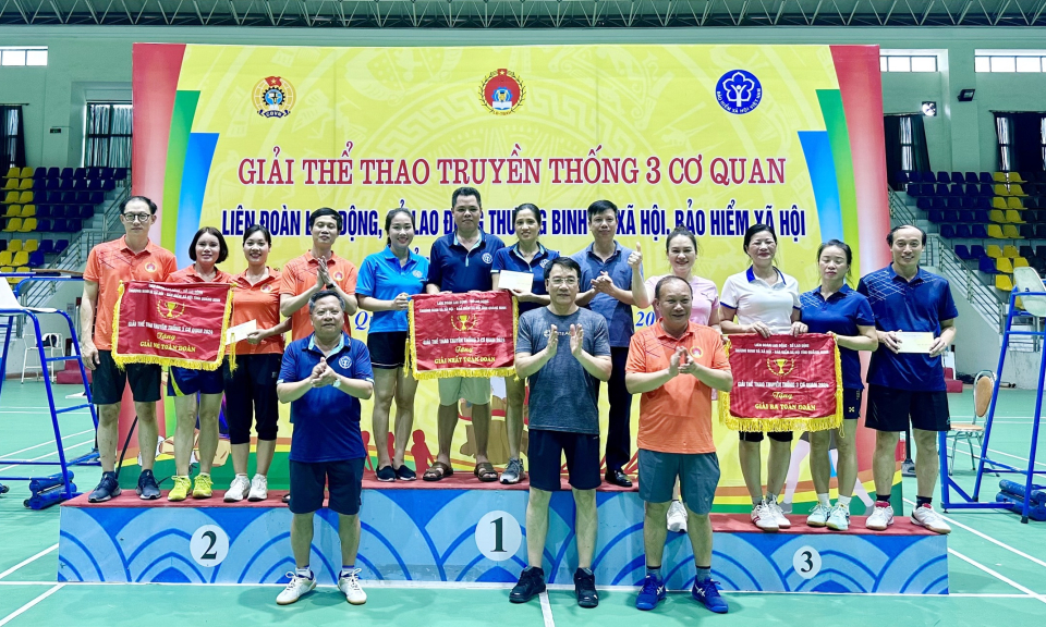 BHXH tỉnh, Sở LĐ-TB&XH tỉnh và LĐLĐ tỉnh phối hợp tổ chức giải thể thao truyền thống 3 cơ quan