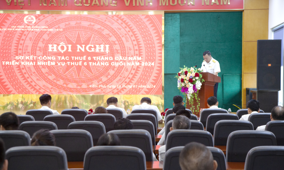 Chi cục Thuế Khu vực Cẩm Phả - Vân Đồn - Cô Tô phấn đấu đảm bảo chỉ tiêu thu ngân sách 