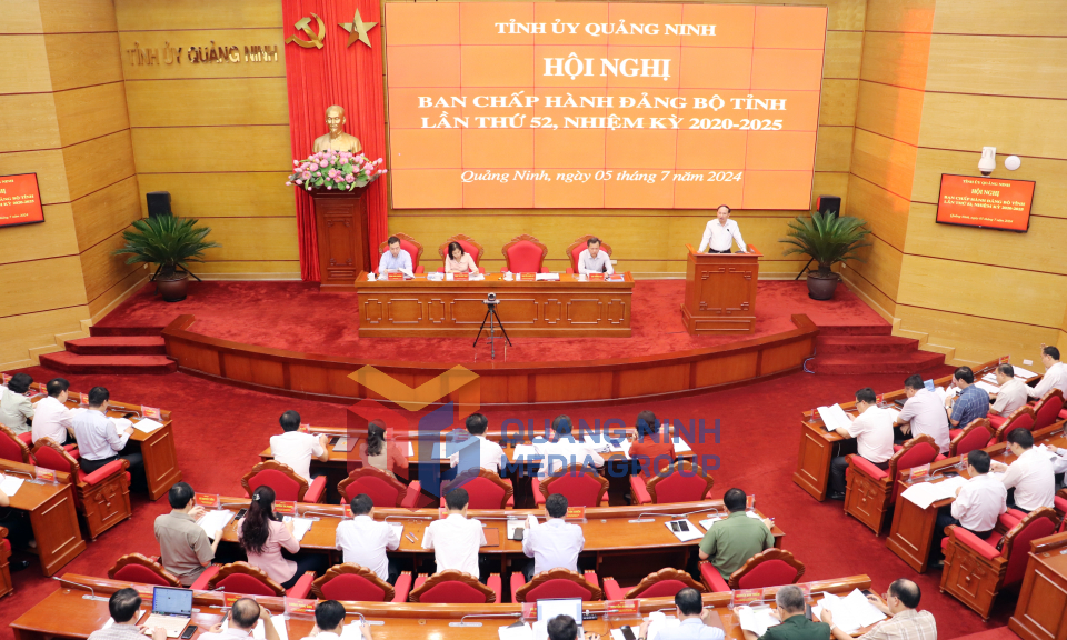 Hội nghị Ban Chấp hành Đảng bộ tỉnh khóa XV, lần thứ 52, tháng 7-2024