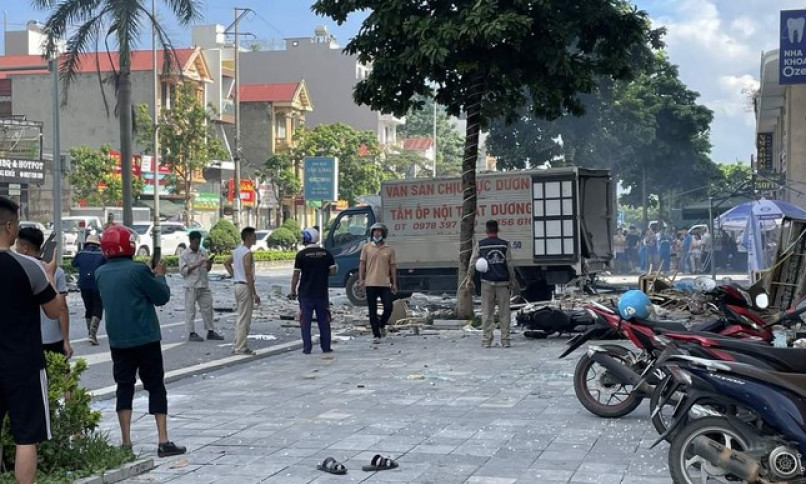 Kinh hoàng vụ nổ khí gas khiến 7 người bị thương ở Vĩnh Phúc 
