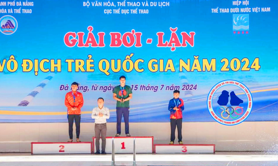 Quảng Ninh giành 3 HCV Giải Bơi- Lặn VĐ trẻ Quốc gia 2024