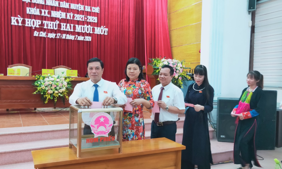 HĐND huyện Ba Chẽ khóa XX tổ chức kỳ họp thứ 21