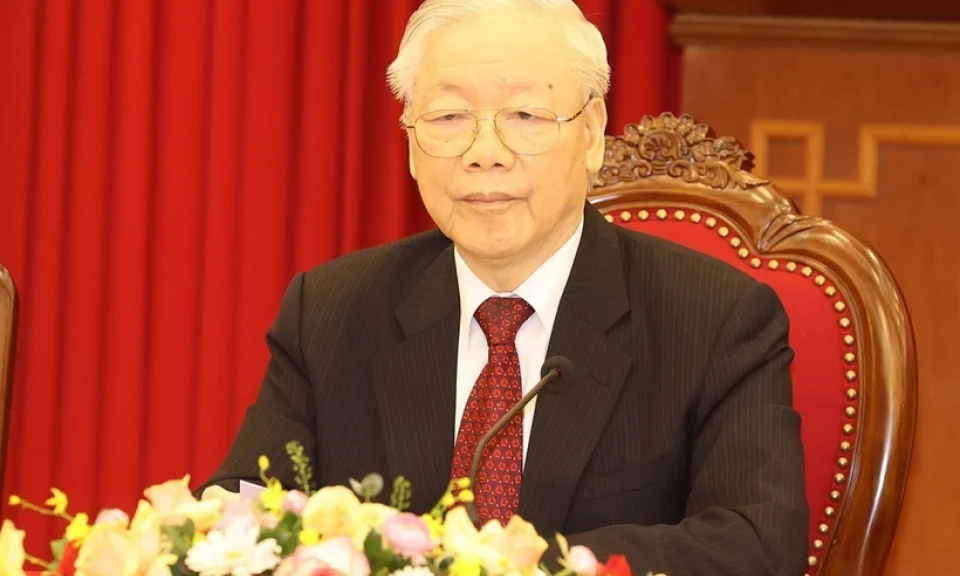 Công bố Quyết định và trao Huân chương Sao Vàng cho Tổng Bí thư Nguyễn Phú Trọng