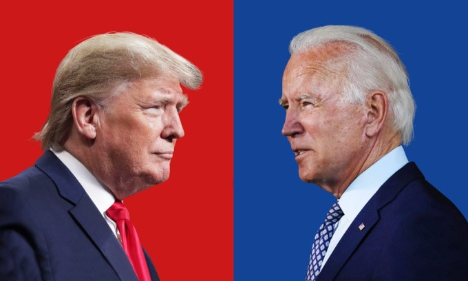 Ông Trump dẫn trước Tổng thống Biden trên toàn quốc