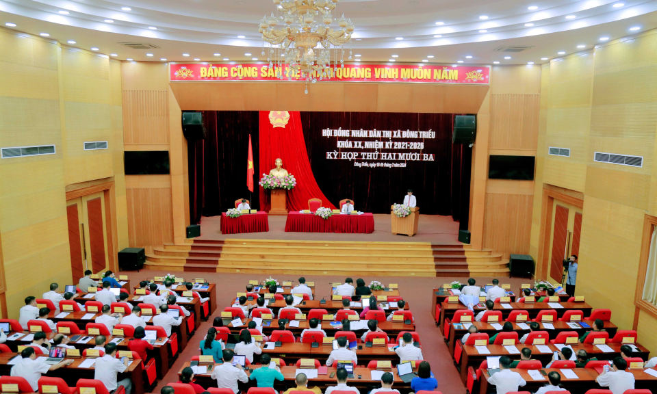 HĐND thị xã Đông Triều khoá XX tổ chức kỳ họp thứ 23