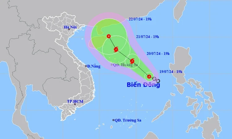 Áp thấp nhiệt đới khả năng mạnh lên thành bão trong 24 giờ tới