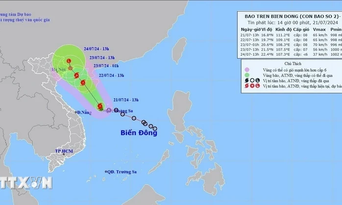 Thủ tướng ra công điện về việc tập trung ứng phó bão số 2 và mưa lũ