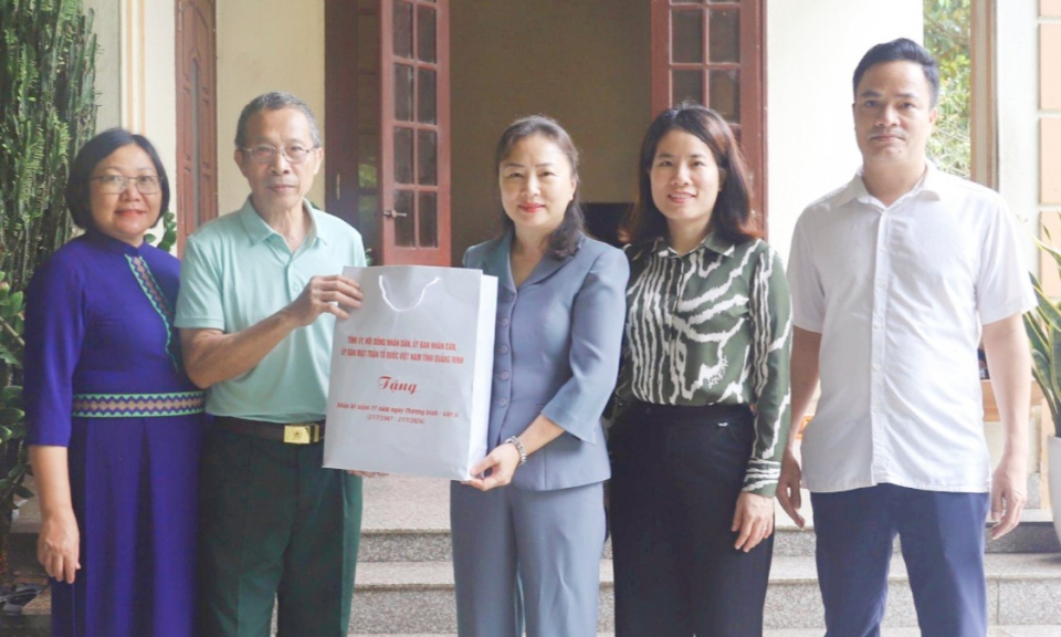 Phó Chủ tịch Thường trực HĐND tỉnh thăm, tặng quà người có công với cách mạng