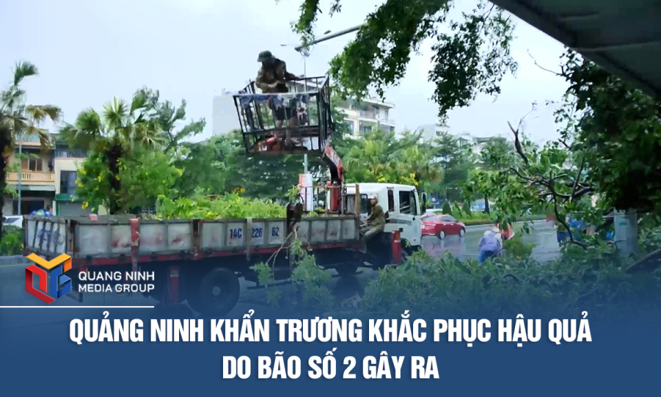 Quảng Ninh khẩn trương khắc phục hậu quả do bão số 2 gây ra