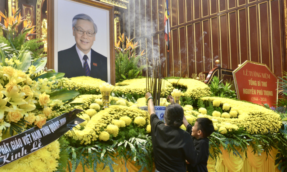 Memorial ceremony for General Secretary Nguyen Phu Trong at Yen Tu