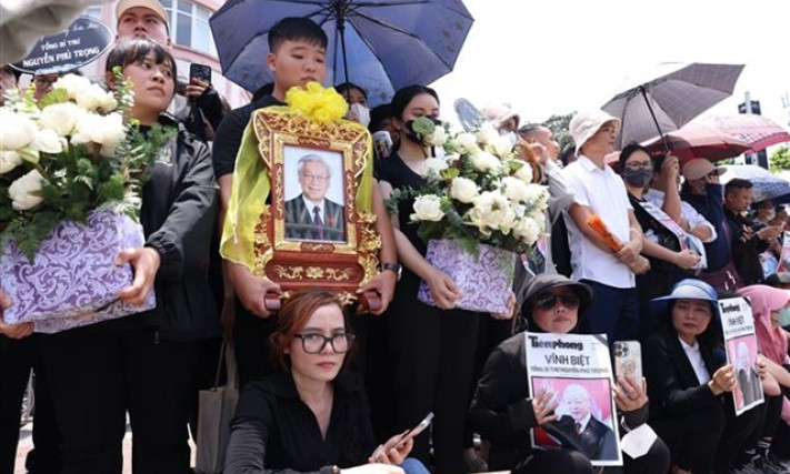 Hà Nội residents await farewell to General Secretary Nguyễn Phú Trọng