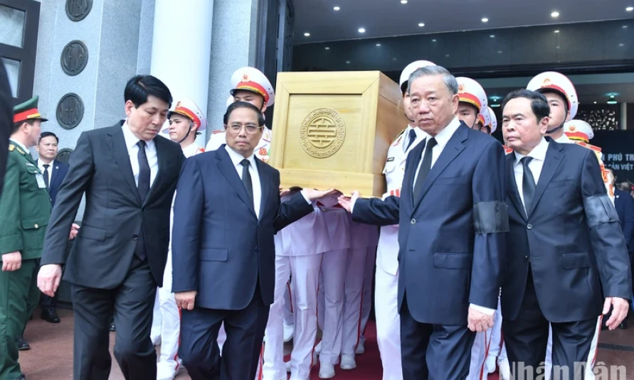 Lễ truy điệu Tổng Bí thư Nguyễn Phú Trọng tại Nhà tang lễ Quốc gia