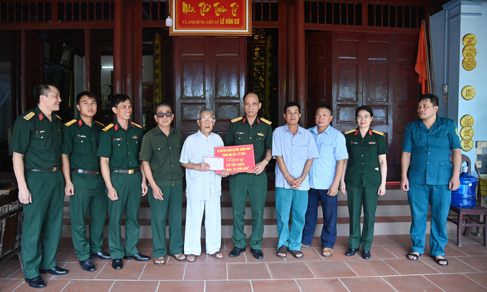 Lực  lượng vũ trang tỉnh thực hiện tốt công tác chính sách