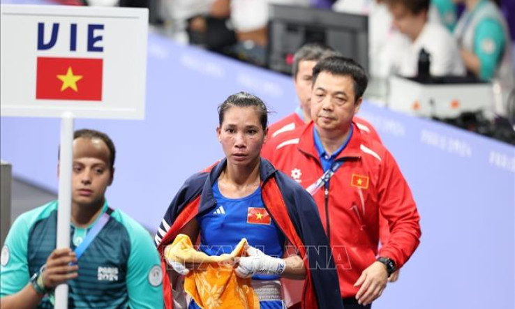 Olympic 2024: Nữ võ sĩ Hà Thị Linh chiến thắng trước đối thủ người Tonga