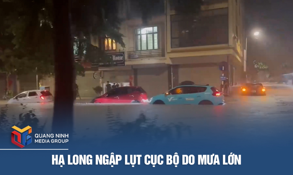 Hạ Long ngập lụt cục bộ do mưa lớn