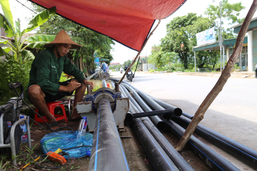 Huyện Hải Hà phấn đấu đến cuối năm 2024, tỷ lệ hộ dân sử dụng nước sạch trên địa bàn huyện đạt