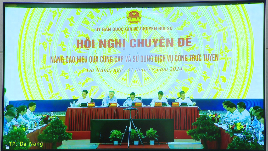 Quang cảnh Hội nghị tại điểm cầu trung tâm ( Thành phố Đà Nẵng - nơi tổ chức Hội nghị)