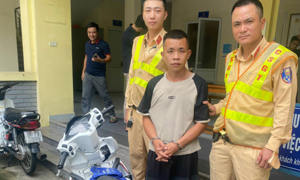 Trộm xe máy ở Tuyên Quang, mang về Hà Nội để tiêu thụ thì bị bắt