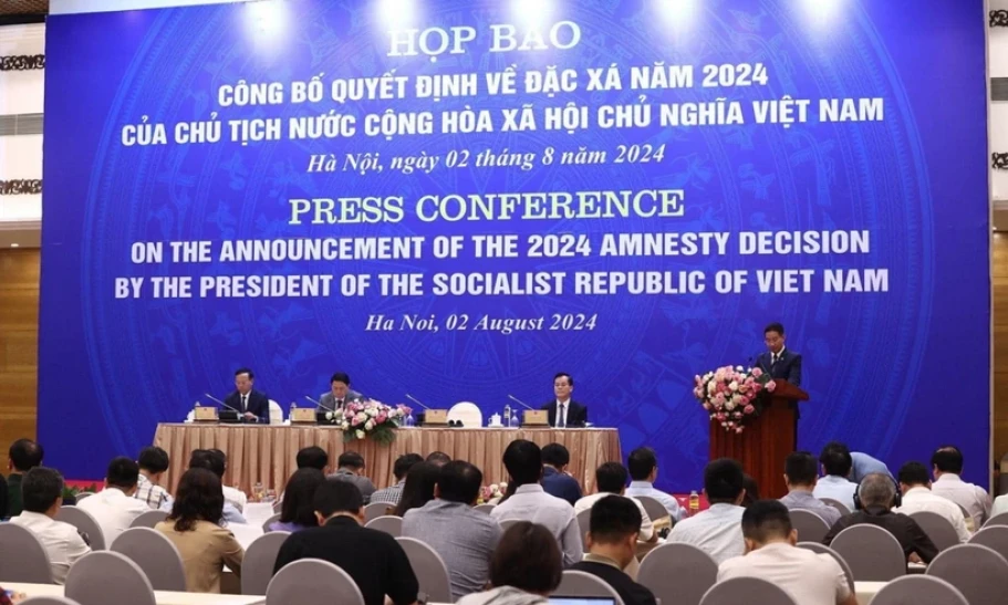 Họp báo công bố Quyết định về đặc xá năm 2024 của Chủ tịch nước