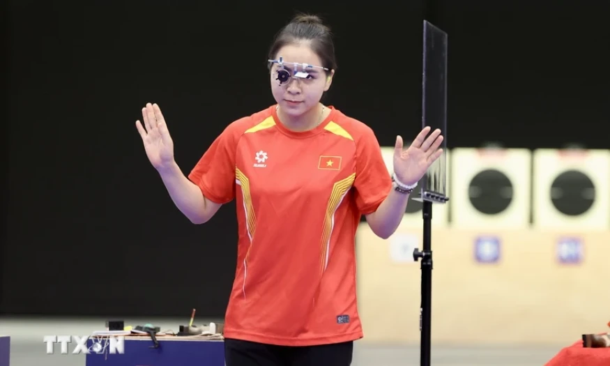 Olympic Paris 2024: Thu Vinh đứng hạng 7 nội dung bắn súng ngắn 25m