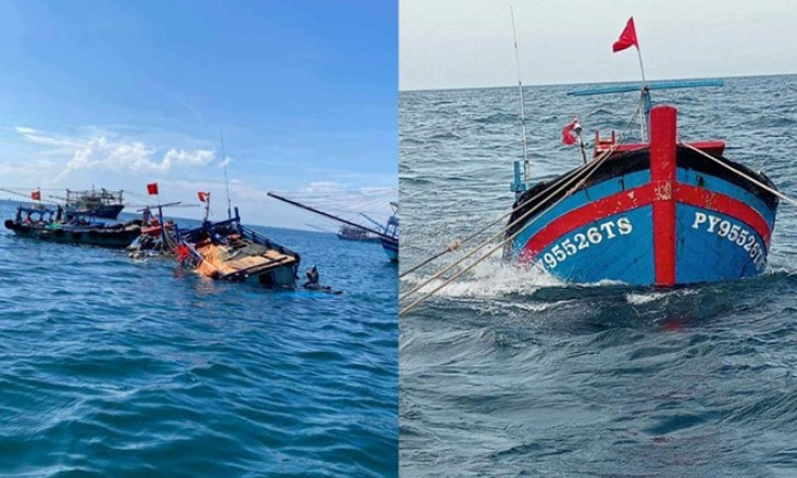 Tàu cá chìm, 4 ngư dân Phú Yên được tàu cá Bình Định cứu vớt