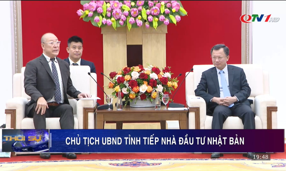 Chủ tịch UBND tỉnh Cao Tường Huy tiếp nhà đầu tư Nhật Bản