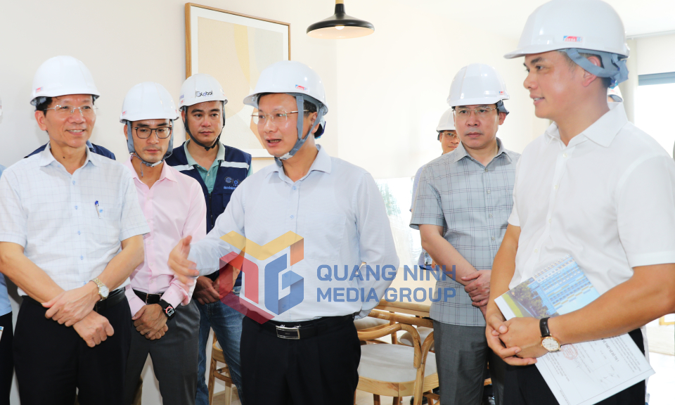 Chủ tịch UBND tỉnh Cao Tường Huy kiểm tra tiến độ các dự án nhà ở xã hội, tháng 8-2024