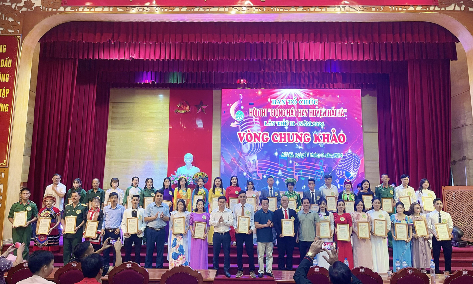 Chung khảo hội thi Giọng hát hay huyện Hải Hà lần thứ II, năm 2024