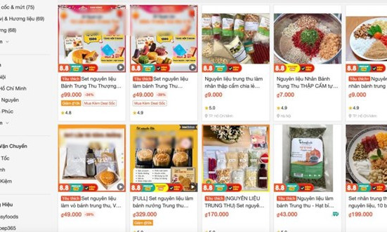 Trôi nổi nguyên liệu làm bánh trung thu handmade