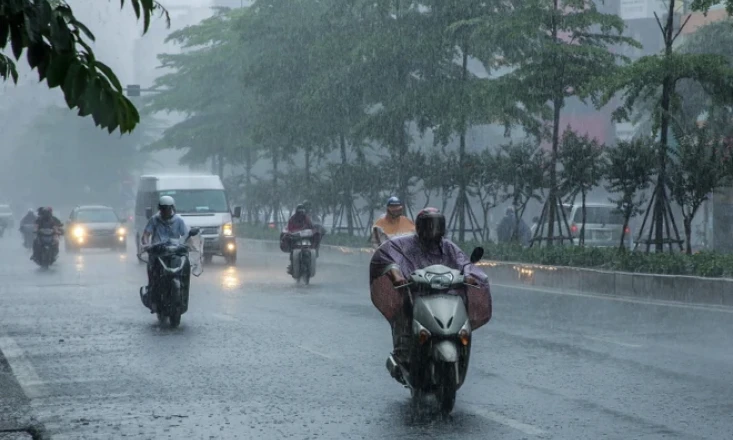 Phía Đông Bắc Bộ nhiều mây, có mưa vừa, mưa to và dông, cục bộ có nơi mưa rất to