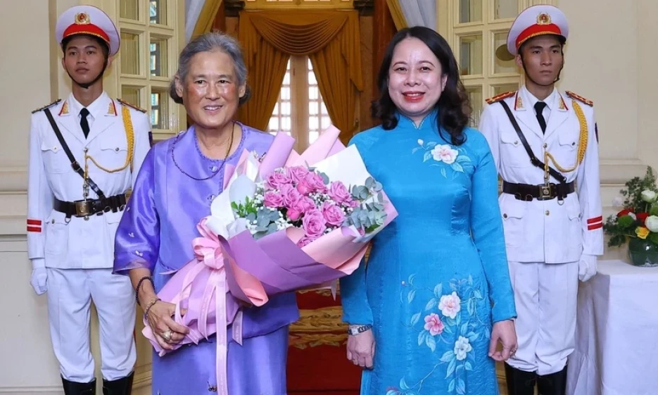 Phó Chủ tịch nước Võ Thị Ánh Xuân tiếp Công chúa Thái Lan Maha Chakri Sirindhorn