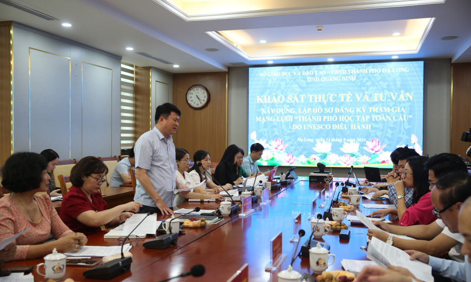 Tham vấn xây dựng, lập hồ sơ đăng ký TP Hạ Long tham gia mạng lưới “Thành phố học tập toàn cầu”