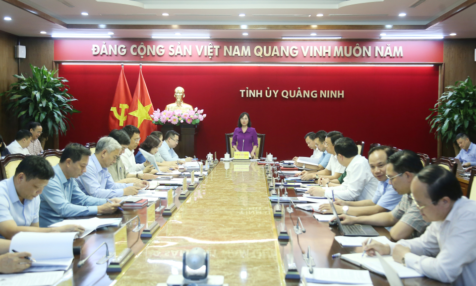 Hội nghị Ban Thường vụ Tỉnh ủy