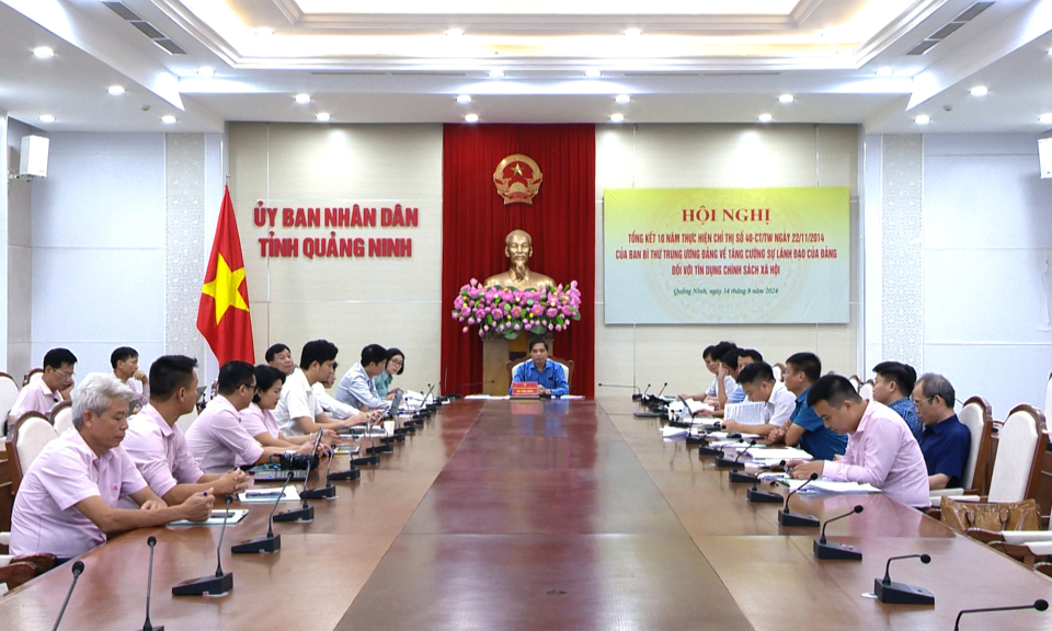Tổng kết 10 năm thực hiện Chỉ thị số 40 về tăng cường sự lãnh đạo của Đảng đối với tín dụng chính sách xã hội