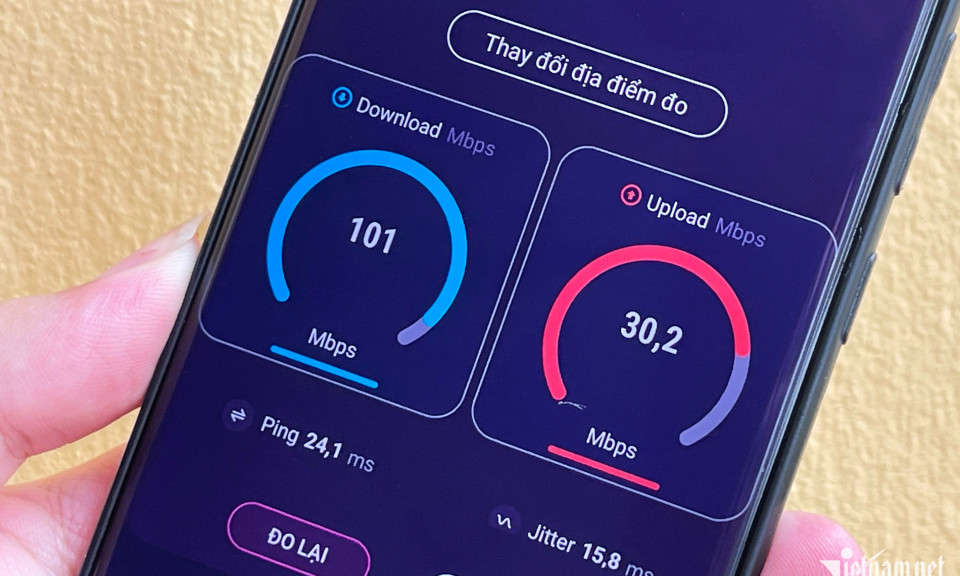 Tốc độ Internet di động tại Việt Nam tăng 5 tháng liên tiếp