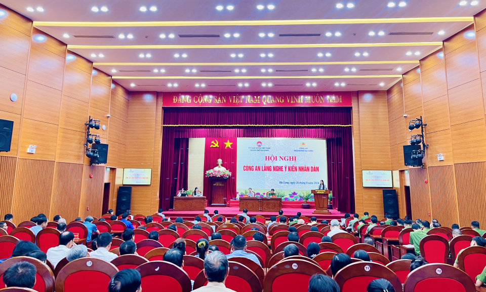 Hạ Long tổ chức hội nghị “Công an lắng nghe ý kiến nhân dân” năm 2024