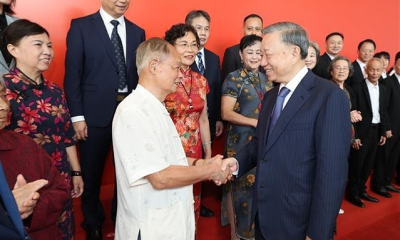 Party, State leader Tô Lâm meets with Chinese friendship scholars