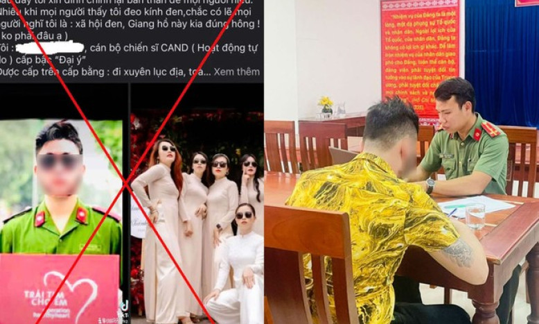 Ghép ảnh trang phục công an để câu like, thanh niên ở Hội An bị xử phạt