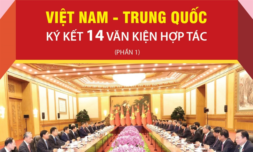 Việt Nam-Trung Quốc ký kết 14 văn kiện hợp tác giữa hai nước