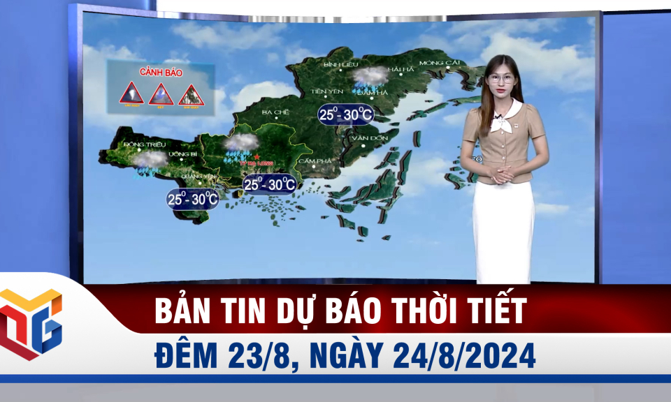 Dự báo thời tiết đêm 23, ngày 24/8/2024