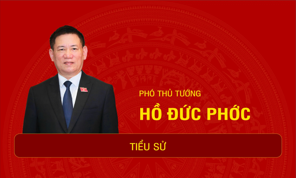 Tiểu sử Phó Thủ tướng Hồ Đức Phớc