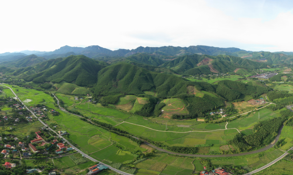 The beauty of Vang Danh's green landscape