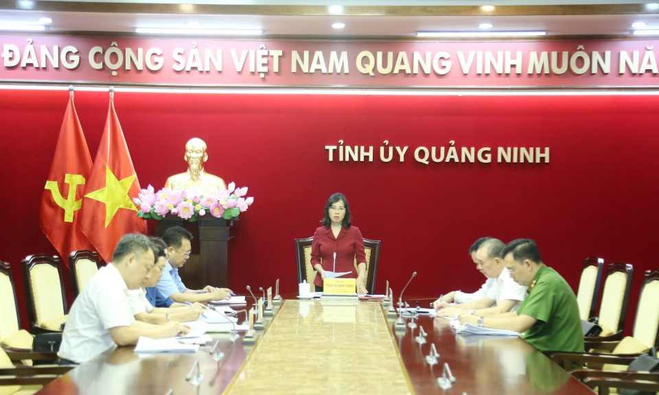 Họp Thường trực Ban Chỉ đạo phòng, chống tham nhũng, tiêu cực tỉnh