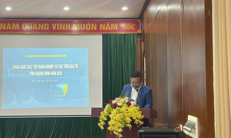 Tỉnh Quảng Ninh tập huấn nghiệp vụ xúc tiến đầu tư năm 2024