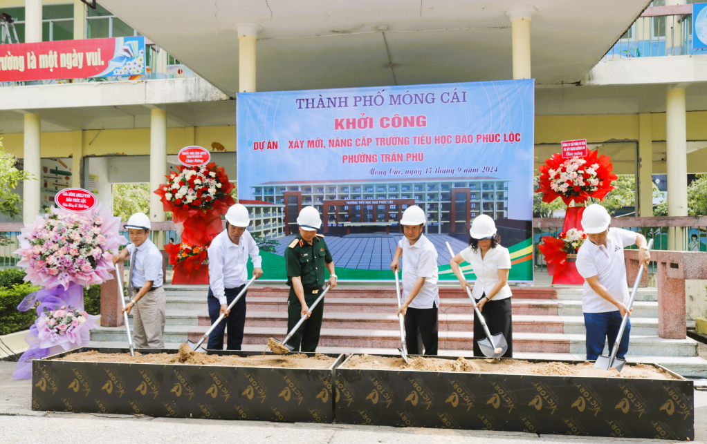 Khởi công xây mới trường Tiểu học Đào Phúc Lộc.