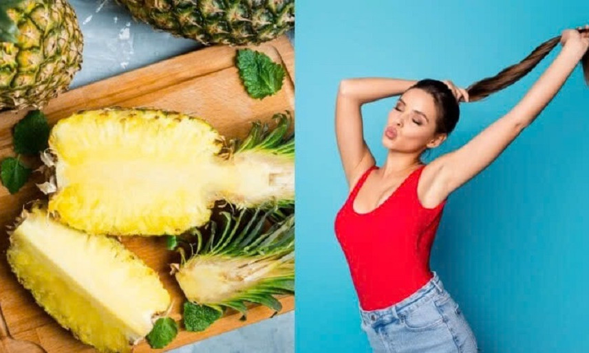 Lợi ích của quả dứa với mái tóc
